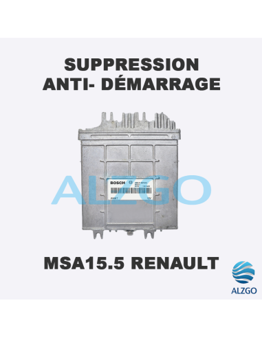 SUPPRESSION ANTI DEMARRAGE MSA15.5 RENAULT