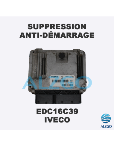 SUPPRESSION ANTI DEMARRAGE EDC16C39 IVECO