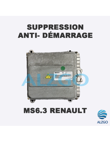 SUPPRESSION ANTI DEMARRAGE MS6.3 RENAULT