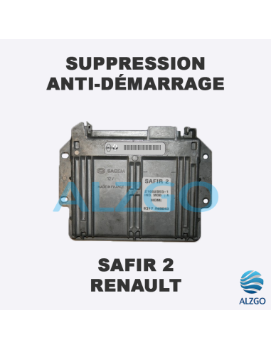 SUPPRESSION ANTI DEMARRAGE SAFIR 2 RENAULT