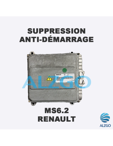 SUPPRESSION ANTI DEMARRAGE MS6.2 RENAULT