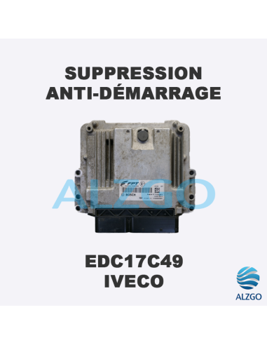 SUPPRESSION ANTI DEMARRAGE EDC17C49 IVECO