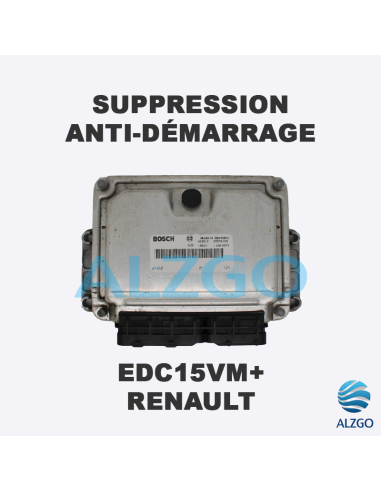 SUPPRESSION ANTI DEMARRAGE EDC15VM+ RENAULT