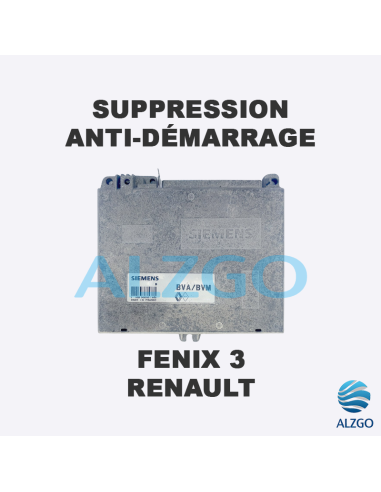 SUPPRESSION ANTI DEMARRAGE FENIX 3 RENAULT