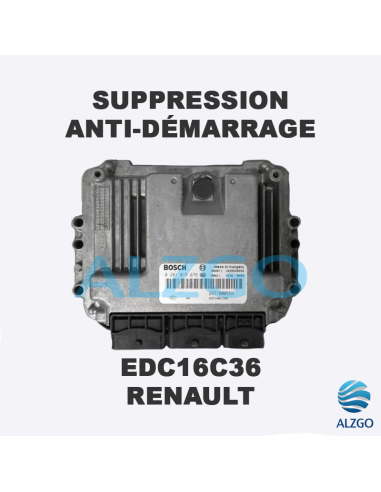 SUPPRESSION ANTI DEMARRAGE EDC16C36 RENAULT