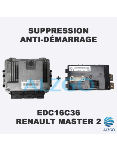 SUPPRESSION ANTI DEMARRAGE EDC16C36 RENAULT MASTER 2