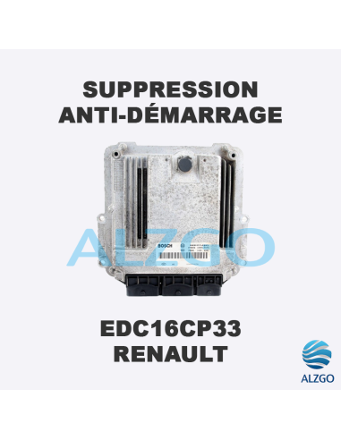 SUPPRESSION ANTI DEMARRAGE EDC16CP33 RENAULT