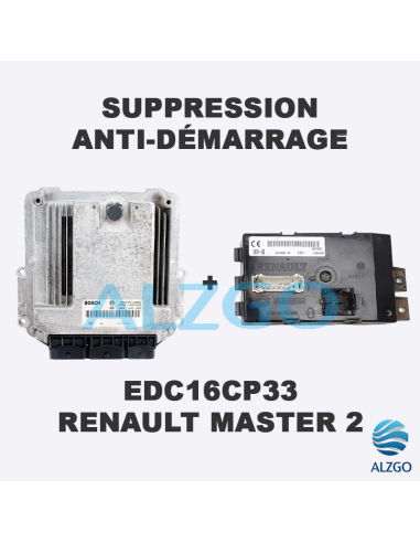SUPPRESSION ANTI DEMARRAGE EDC16CP33 RENAULT MASTER 2
