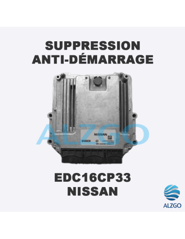 SUPPRESSION ANTI DEMARRAGE EDC16CP33 NISSAN