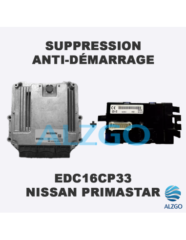 SUPPRESSION ANTI DEMARRAGE EDC16CP33 NISSAN PRIMASTAR