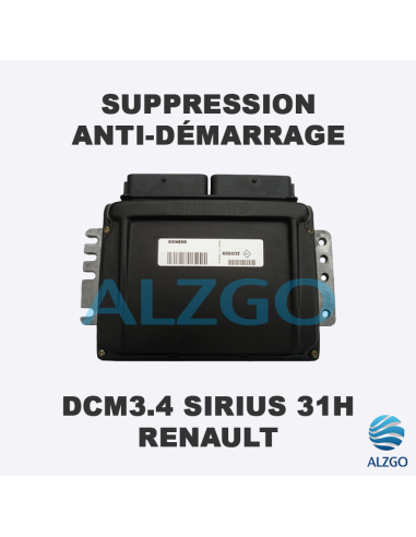 SUPPRESSION ANTI DEMARRAGE SIRIUS 31H RENAULT