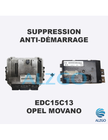 SUPPRESSION ANTI DEMARRAGE EDC15C13 OPEL MOVANO