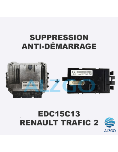 SUPPRESSION ANTI DEMARRAGE EDC15C13 RENAULT TRAFIC 2