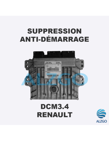 SUPPRESSION ANTI DEMARRAGE DCM3.4 RENAULT