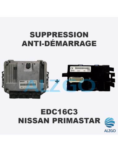 SUPPRESSION ANTI DEMARRAGE EDC16C3 NISSAN PRIMASTAR