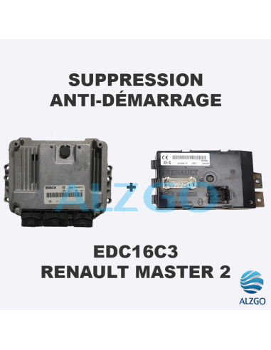 SUPPRESSION ANTI DEMARRAGE EDC16C3 RENAULT MASTER 2