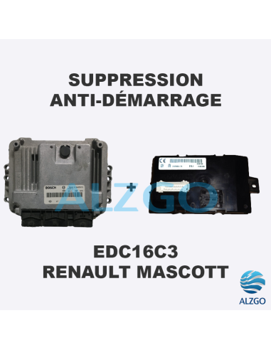 SUPPRESSION ANTI DEMARRAGE EDC16C3 RENAULT MASCOTT