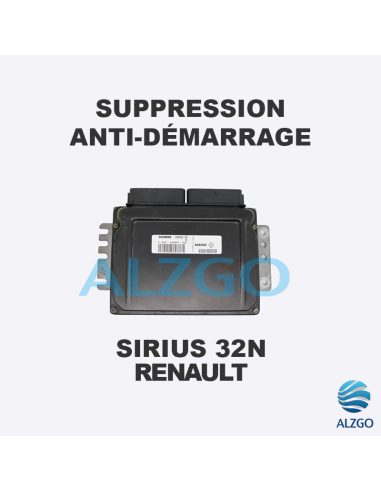 SUPPRESSION ANTI DEMARRAGE SIRIUS 32N RENAULT