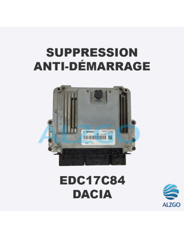 SUPPRESSION ANTI DEMARRAGE EDC17C84 DACIA