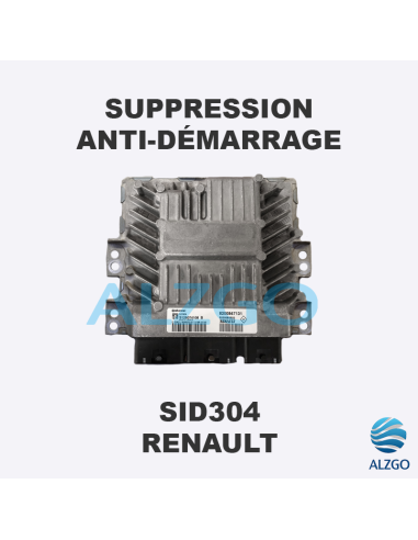 SUPPRESSION ANTI DEMARRAGE SID304 RENAULT