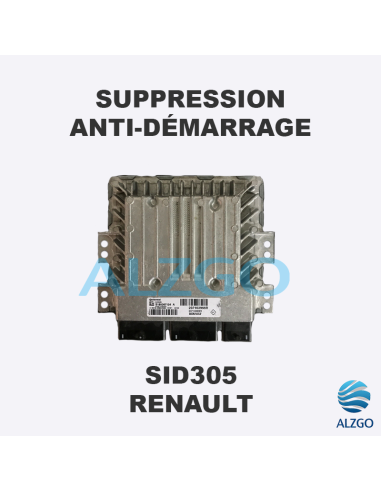 SUPPRESSION ANTI DEMARRAGE SID305 RENAULT