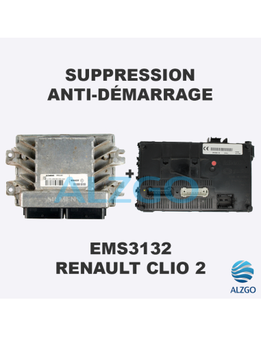 SUPPRESSION ANTI DEMARRAGE EMS3132 RENAULT CLIO 2