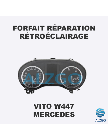 REPARATION RETROECLAIRAGE COMPTEUR MERCEDES VITO W447