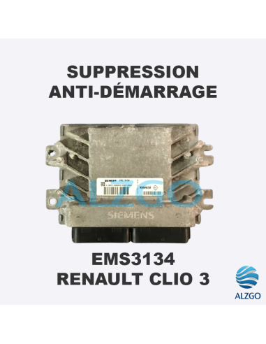 SUPPRESSION ANTI DEMARRAGE EMS3134 RENAULT CLIO 3