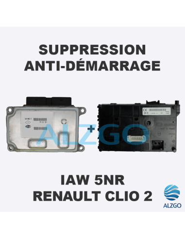 SUPPRESSION ANTI DEMARRAGE IAW 5NR RENAULT CLIO 2