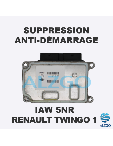 SUPPRESSION ANTI DEMARRAGE IAW 5NR RENAULT TWINGO 1