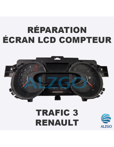 REPARATION ECRAN LCD COMPTEUR RENAULT TRAFIC 3