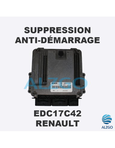 SUPPRESSION ANTI DEMARRAGE EDC17C42 RENAULT