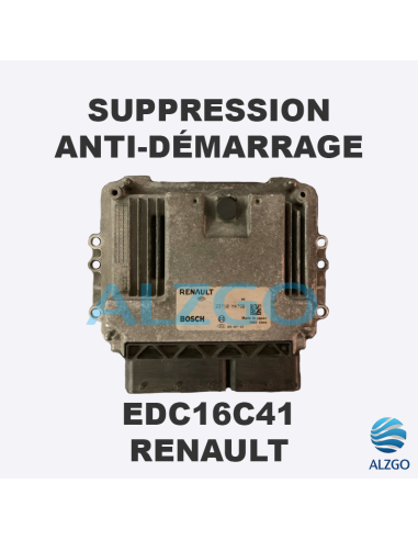 SUPPRESSION ANTI DEMARRAGE EDC16C41 RENAULT