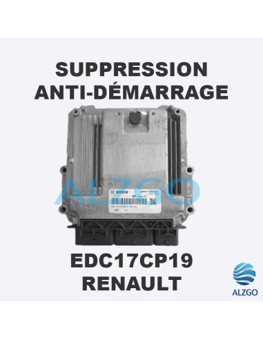 SUPPRESSION ANTI DEMARRAGE EDC17CP19 RENAULT