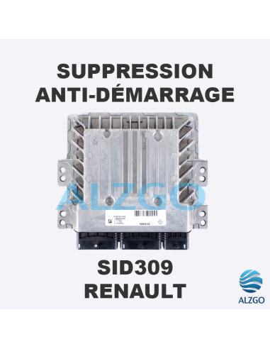 SUPPRESSION ANTI DEMARRAGE SID309 RENAULT