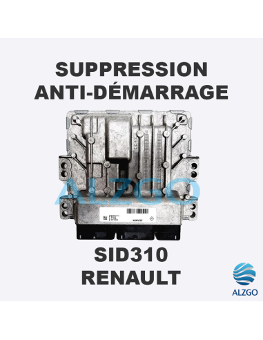 SUPPRESSION ANTI DEMARRAGE SID310 RENAULT
