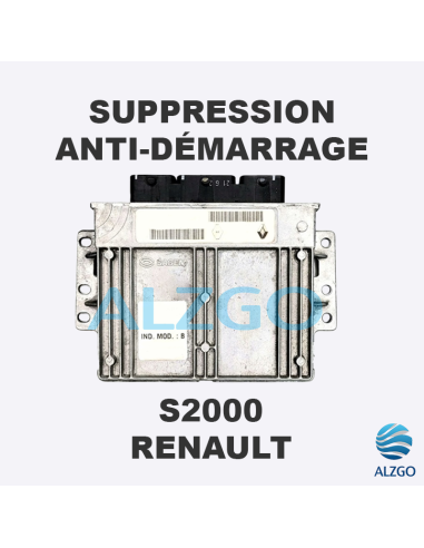 SUPPRESSION ANTI DEMARRAGE S2000 RENAULT