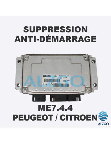 SUPPRESSION ANTI DEMARRAGE ME7.4.4 PEUGEOT / CITROEN