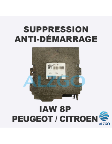 SUPPRESSION ANTI DEMARRAGE IAW 8P PEUGEOT / CITROEN