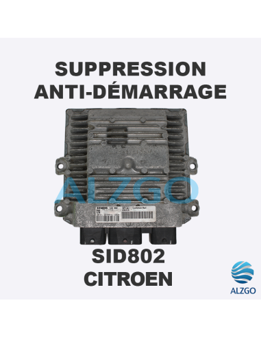 SUPPRESSION ANTI DEMARRAGE SID802 CITROEN