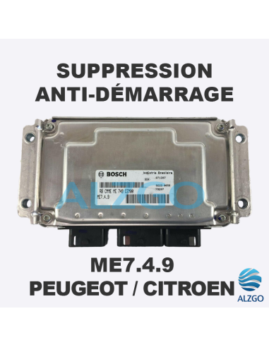 SUPPRESSION ANTI DEMARRAGE ME7.4.9 PEUGEOT / CITROEN