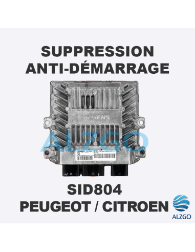 SUPPRESSION ANTI DEMARRAGE SID804 PEUGEOT / CITROEN