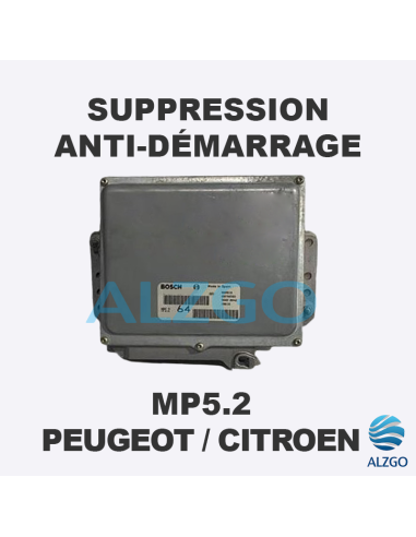 SUPPRESSION ANTI DEMARRAGE MP5.2 PEUGEOT / CITROEN