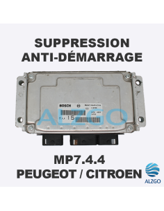 SUPPRESSION ANTI DEMARRAGE M7.4.4 PEUGEOT / CITROEN