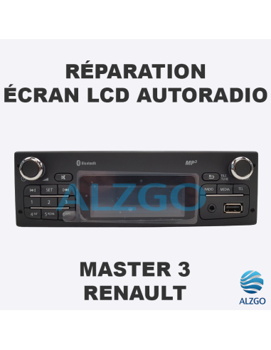 REPARATION ECRAN LCD AUTORADIO RENAULT MASTER 3