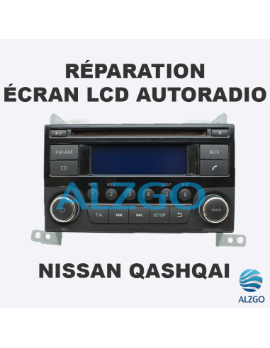 REPARATION ECRAN LCD AUTORADIO NISSAN QASHQAI