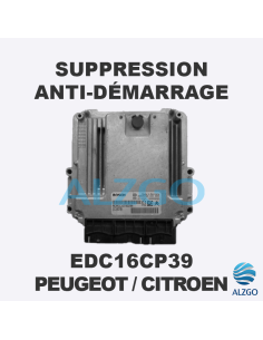 SUPPRESSION ANTI DEMARRAGE EDC16CP39 PEUGEOT / CITROEN