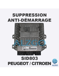 SUPPRESSION ANTI DEMARRAGE SID803 PEUGEOT / CITROEN