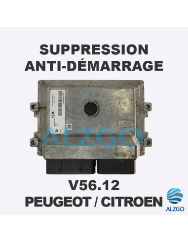 SUPPRESSION ANTI DEMARRAGE V56.12 PEUGEOT / CITROEN