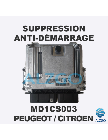 SUPPRESSION ANTI DEMARRAGE MD1CS003 PEUGEOT / CITROEN